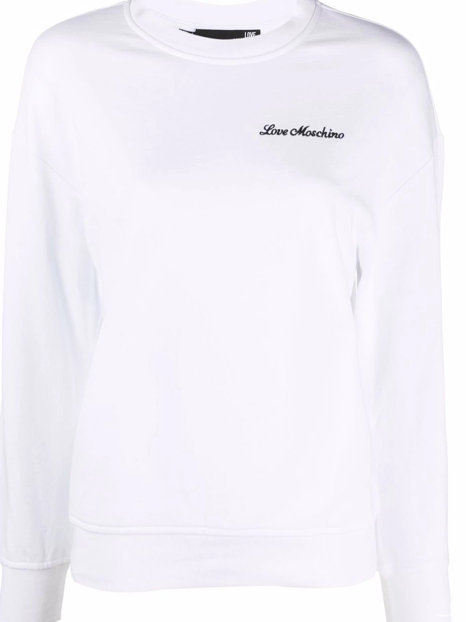 Love sweatshirt Women neck Moschino crew heart-detail 0424